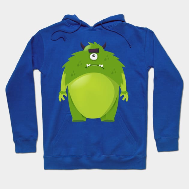 Green Monster Hoodie by Mako Design 